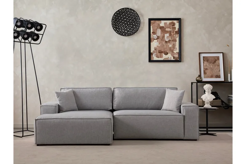 Munehiro Hörnbäddsoffa - Ljusgrå - Möbler - Vardagsrum - Bäddsoffor - Hörnbäddsoffa