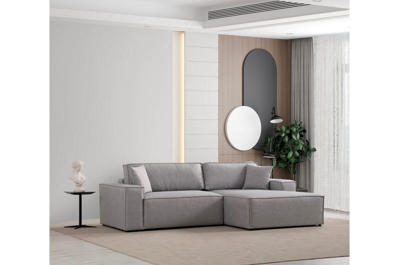 Munehiro Hörnbäddsoffa - Ljusgrå - Möbler - Vardagsrum - Bäddsoffor - Hörnbäddsoffa