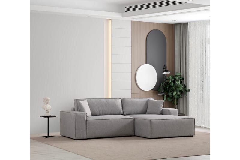 Munehiro Hörnbäddsoffa Ljusgrå - Möbler - Vardagsrum - Bäddsoffor - Hörnbäddsoffa