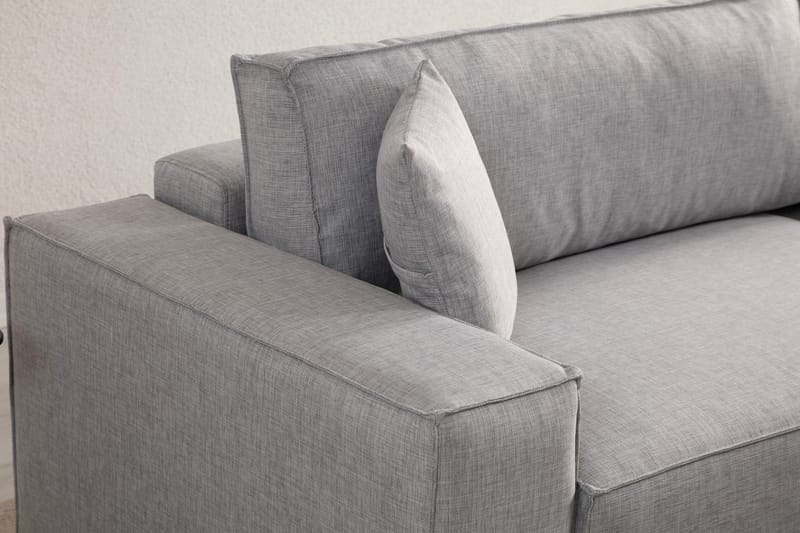 Munehiro Hörnbäddsoffa Ljusgrå - Möbler - Vardagsrum - Bäddsoffor - Hörnbäddsoffa