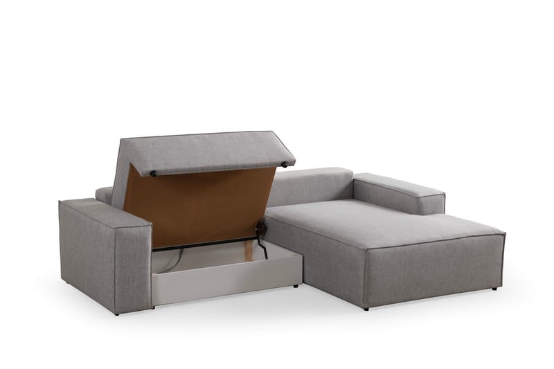 Munehiro Hörnbäddsoffa Ljusgrå - Möbler - Vardagsrum - Bäddsoffor - Hörnbäddsoffa
