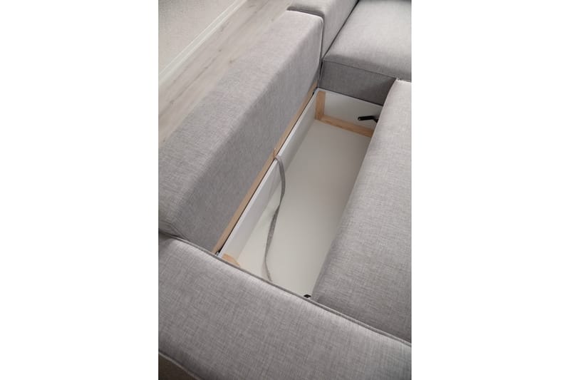 Munehiro Hörnbäddsoffa Ljusgrå - Möbler - Vardagsrum - Bäddsoffor - Hörnbäddsoffa