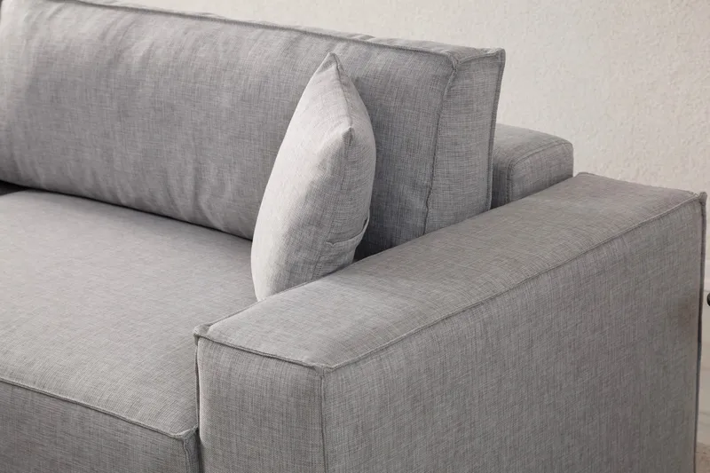 Munehiro Hörnbäddsoffa - Ljusgrå - Möbler - Vardagsrum - Bäddsoffor - Hörnbäddsoffa