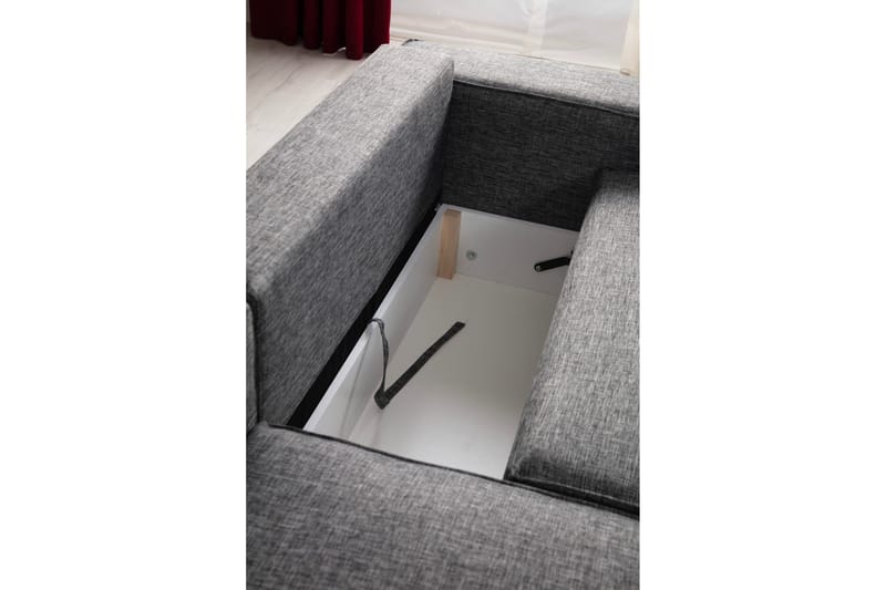 Munehiro Hörnbäddsoffa - Mörkgrå - Möbler - Vardagsrum - Bäddsoffor - Hörnbäddsoffa