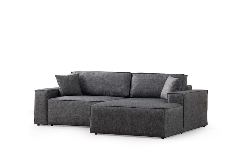 Munehiro Hörnbäddsoffa Mörkgrå - Möbler - Vardagsrum - Bäddsoffor - Hörnbäddsoffa