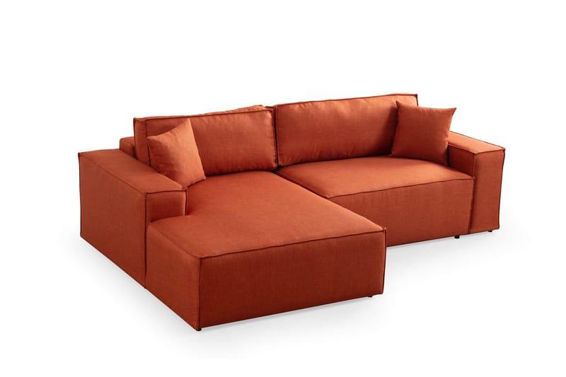 Munehiro Hörnbäddsoffa - Orange - Möbler - Vardagsrum - Bäddsoffor