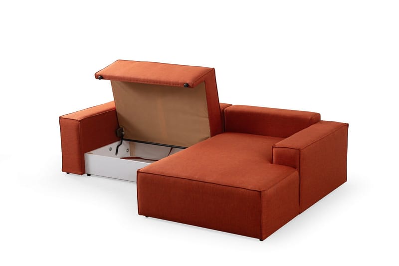 Munehiro Hörnbäddsoffa - Orange - Möbler - Vardagsrum - Bäddsoffor