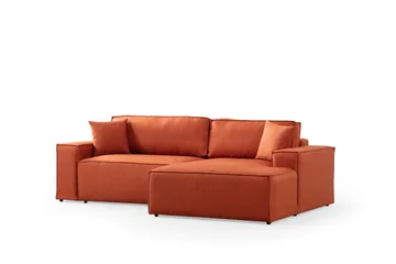 Munehiro Hörnbäddsoffa - Orange - Möbler - Vardagsrum - Bäddsoffor