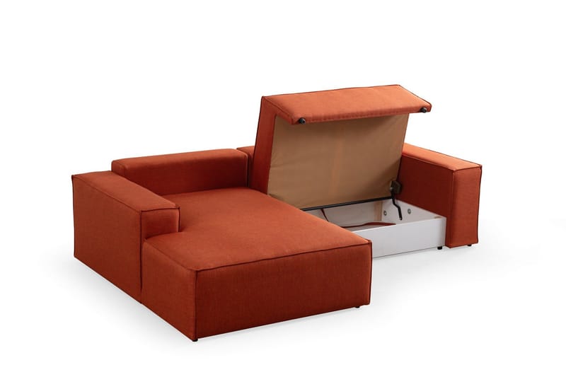 Munehiro Hörnbäddsoffa - Orange - Möbler - Vardagsrum - Bäddsoffor