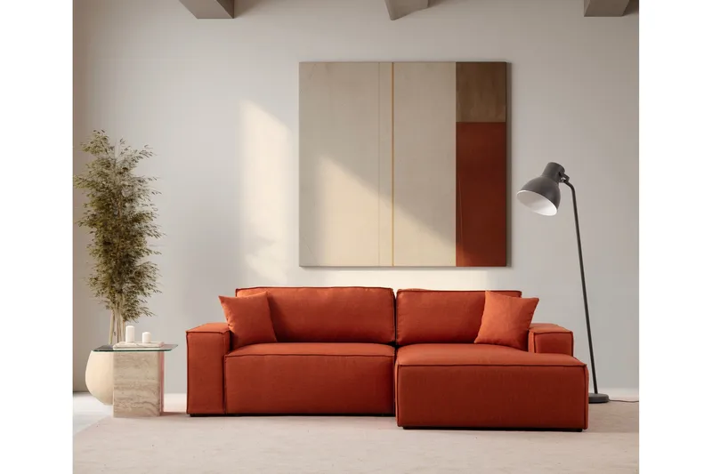 Munehiro Hörnbäddsoffa, Orange