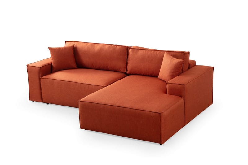 Munehiro Hörnbäddsoffa Orange - Möbler - Vardagsrum - Bäddsoffor - Hörnbäddsoffa