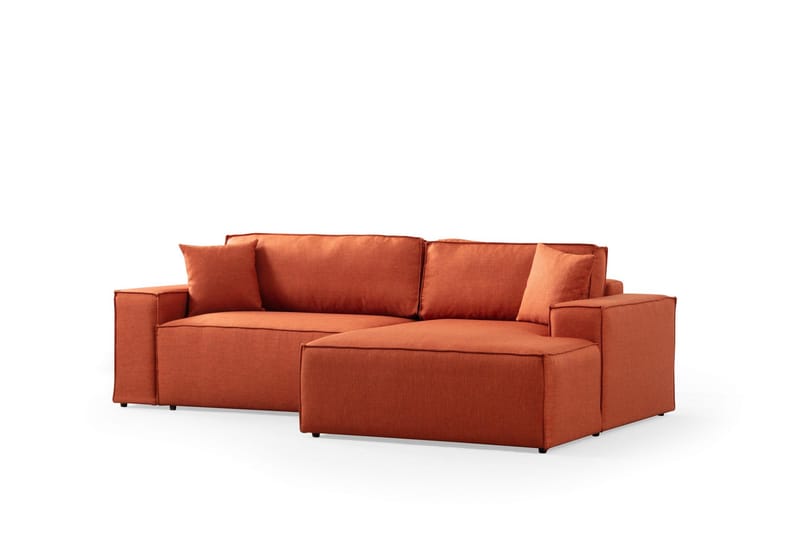 Munehiro Hörnbäddsoffa Orange - Möbler - Vardagsrum - Bäddsoffor - Hörnbäddsoffa