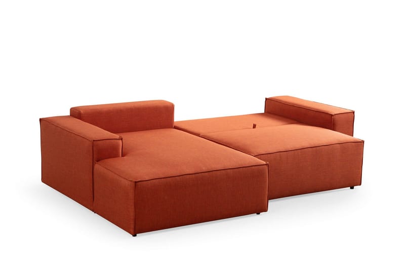 Munehiro Hörnbäddsoffa - Orange - Möbler - Vardagsrum - Bäddsoffor