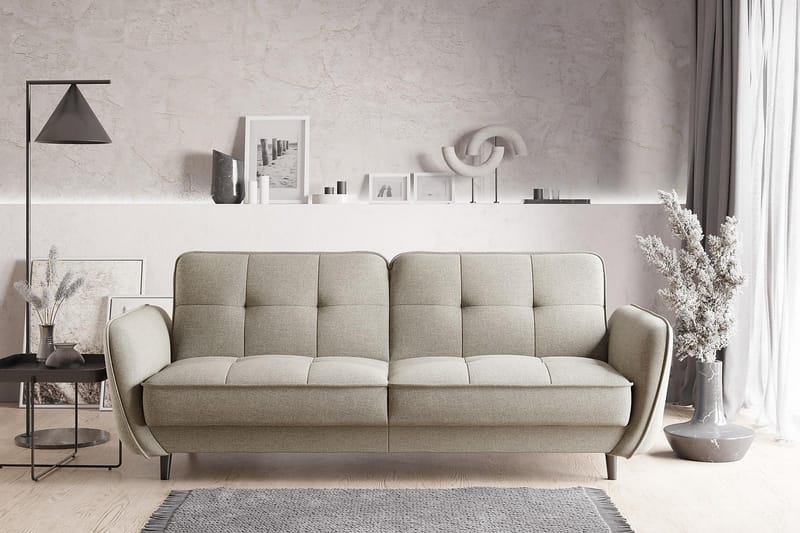 Naneha Bäddsoffa 3-sits Beige/Vit - Möbler - Vardagsrum - Bäddsoffor