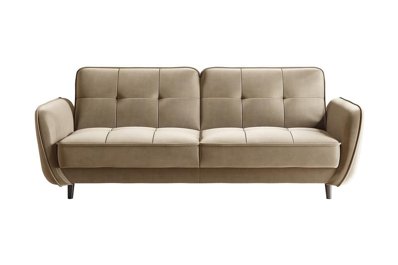 Naneha Bäddsoffa 3-sits Gul/Beige - Möbler - Vardagsrum - Bäddsoffor