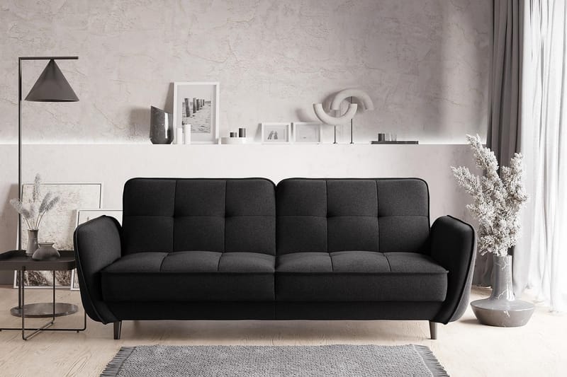 Naneha Bäddsoffa 3-sits Svart - Möbler - Vardagsrum - Bäddsoffor