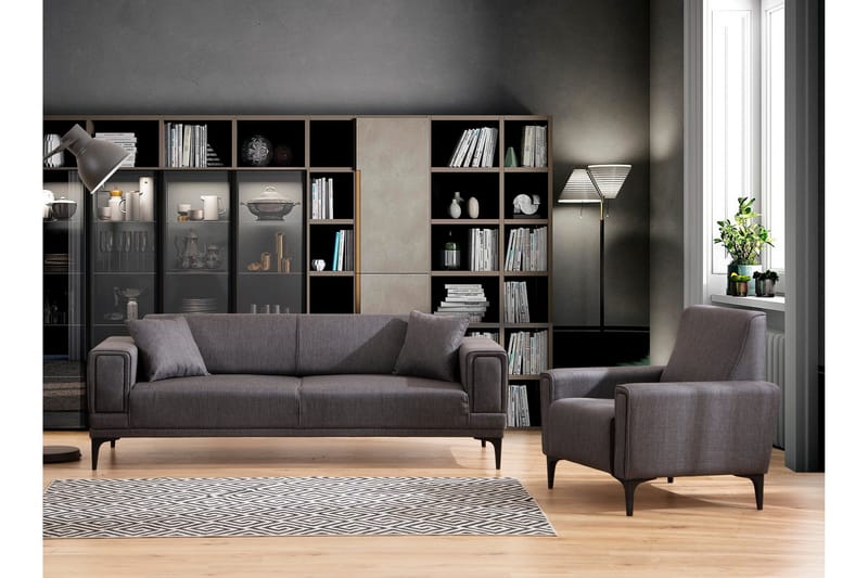 Naoko 3-sits Bäddsoffa - Mörkgrå - Möbler - Vardagsrum - Bäddsoffor