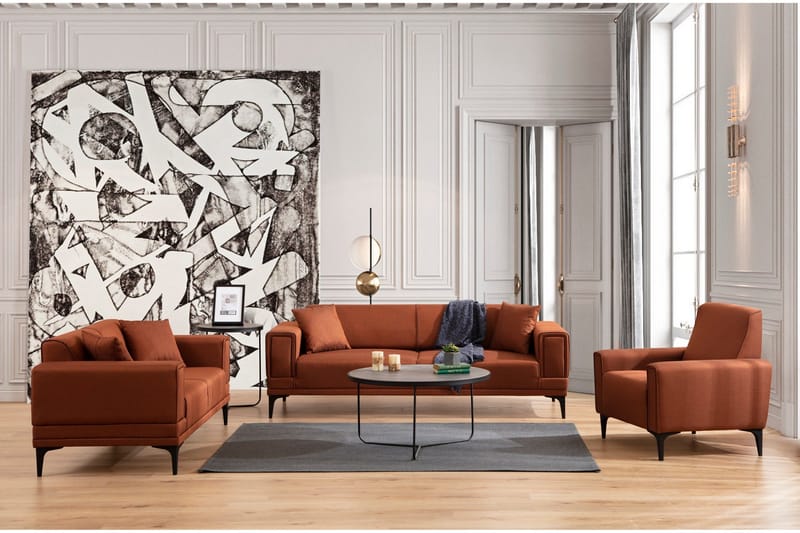 Naoko 3-sits Bäddsoffa - Röd - Möbler - Vardagsrum - Bäddsoffor