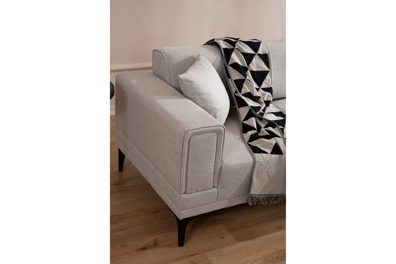 Naoko Bäddsoffa med divan - Beige - Möbler - Vardagsrum - Bäddsoffor - Hörnbäddsoffa