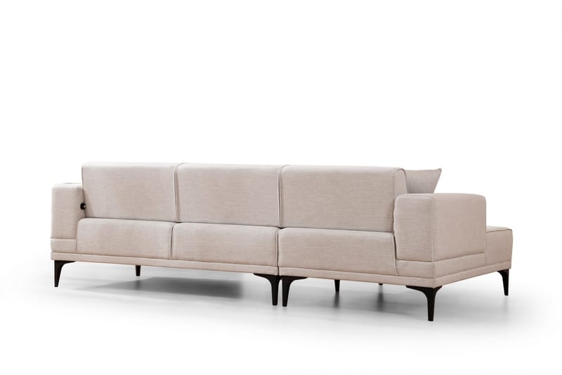 Naoko Bäddsoffa med divan - Beige - Möbler - Vardagsrum - Bäddsoffor - Hörnbäddsoffa