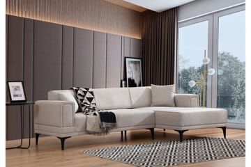 Naoko Bäddsoffa med divan - Beige - Möbler - Vardagsrum - Bäddsoffor