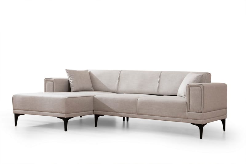 Naoko Bäddsoffa med divan - Beige - Möbler - Vardagsrum - Bäddsoffor - Hörnbäddsoffa