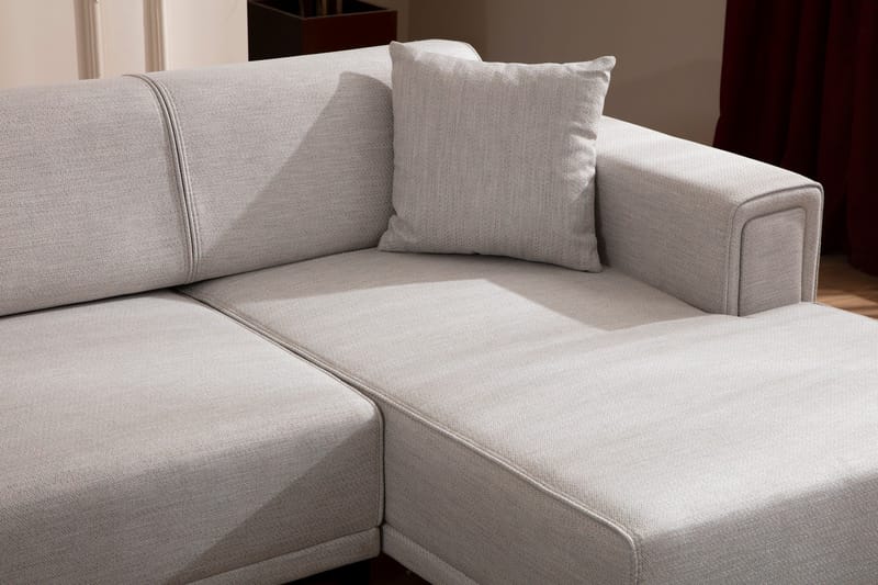 Naoko Bäddsoffa med divan - Beige - Möbler - Vardagsrum - Bäddsoffor - Hörnbäddsoffa