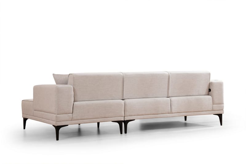 Naoko Bäddsoffa med divan - Beige - Möbler - Vardagsrum - Bäddsoffor - Hörnbäddsoffa