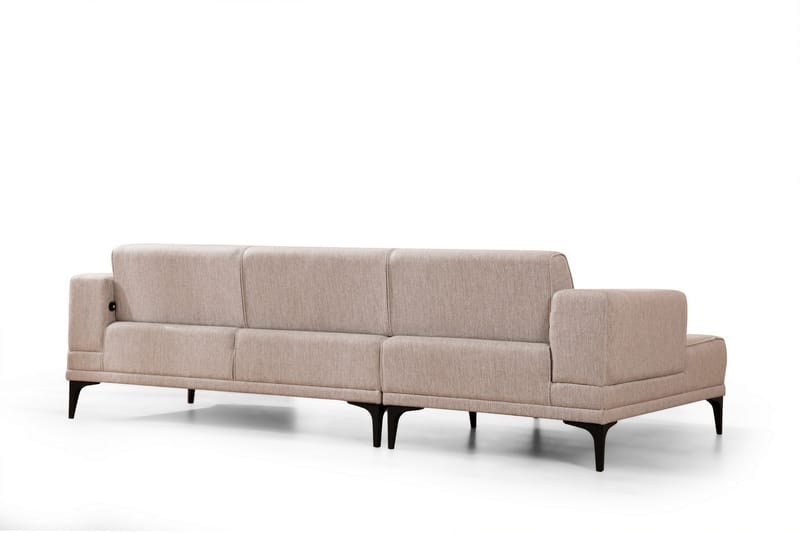 Naoko Bäddsoffa med divan Ljusbrun - Möbler - Vardagsrum - Bäddsoffor - Hörnbäddsoffa
