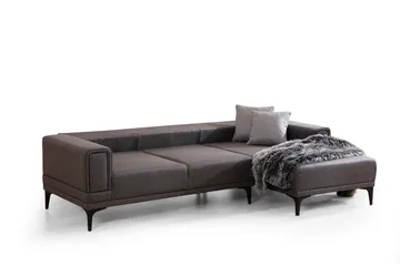 Naoko Bäddsoffa med divan - Mörkgrå - Möbler - Vardagsrum - Bäddsoffor