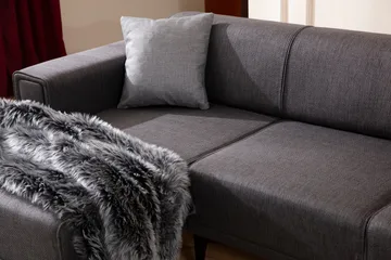 Naoko Bäddsoffa med divan - Mörkgrå - Möbler - Vardagsrum - Bäddsoffor