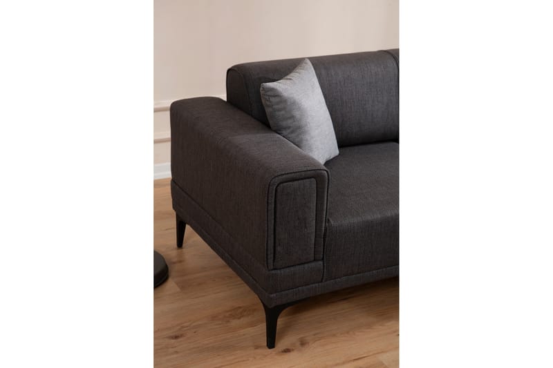 Naoko Bäddsoffa med divan - Mörkgrå - Möbler - Vardagsrum - Bäddsoffor - Hörnbäddsoffa