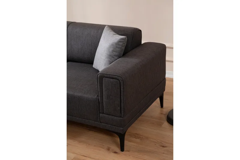 Naoko Bäddsoffa med divan - Mörkgrå - M öbler - Vardagsrum - Bäddsoffor - Hörnbäddsoffa