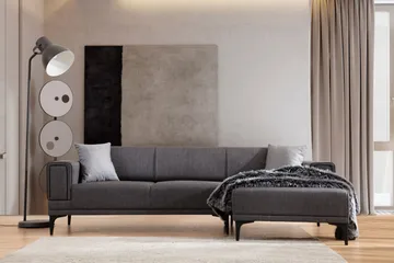 Naoko Bäddsoffa med divan - Mörkgrå - Möbler - Vardagsrum - Bäddsoffor