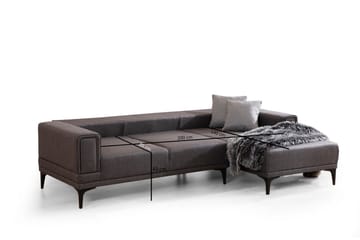 Naoko Bäddsoffa med divan - Mörkgrå - Möbler - Vardagsrum - Bäddsoffor