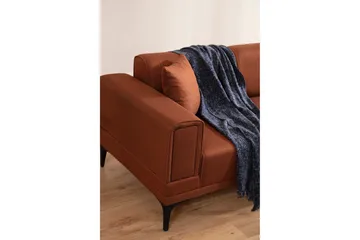 Naoko Bäddsoffa med divan - Röd - Möbler - Vardagsrum - Bäddsoffor