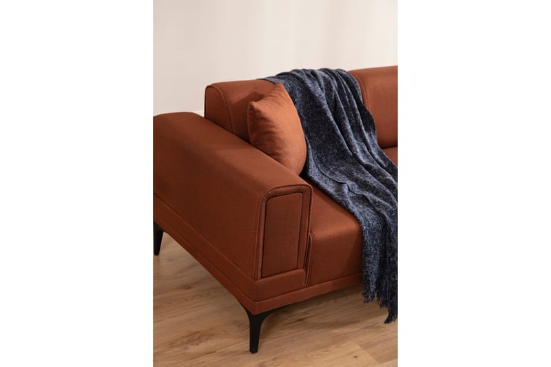 Naoko Bäddsoffa med divan - Röd - Möbler - Vardagsrum - Bäddsoffor - Hörnbäddsoffa