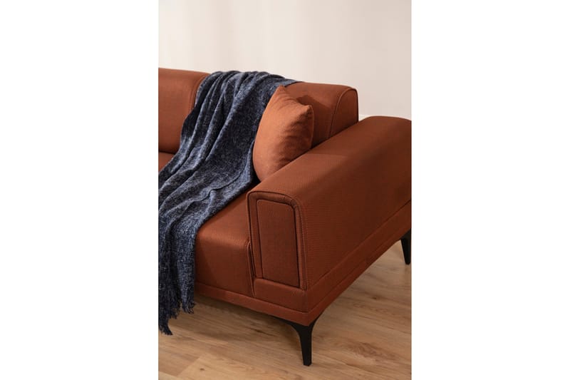 Naoko Bäddsoffa med divan - Röd - Möbler - Vardagsrum - Bäddsoffor - Hörnbäddsoffa