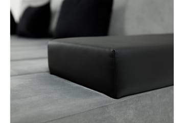 Naoma 3-sits Bäddsoffa med Divan L-formad Höger med Förvarin - Sammet/Grå - Möbler - Vardagsrum - Bäddsoffor