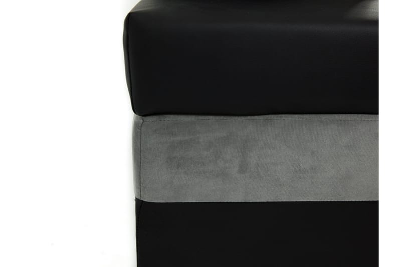 Naoma 3-sits Bäddsoffa med Divan L-formad Höger med Förvarin - Sammet/Grå - Möbler - Vardagsrum - Bäddsoffor
