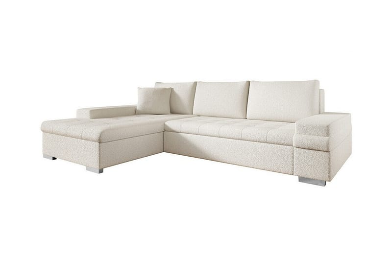 Naoma 3-sits Hörnbäddsoffa Acacia/Vit - Möbler - Vardagsrum - Bäddsoffor