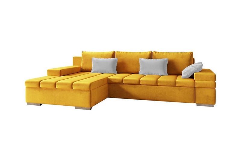 Naoma 3-sits Hörnbäddsoffa Gul - Möbler - Vardagsrum - Bäddsoffor - Hörnbäddsoffa