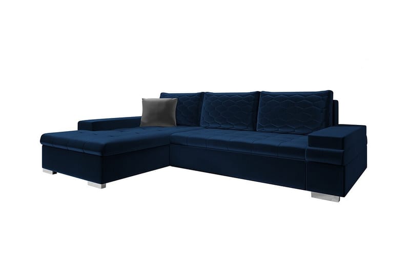 Naoma 3-sits Hörnbäddsoffa Mörkblå - Möbler - Vardagsrum - Bäddsoffor