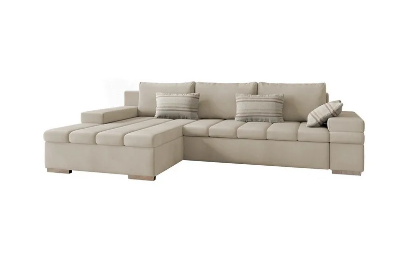 Naoma 3-sits Hörnbäddsoffa NO_BRAND beige
