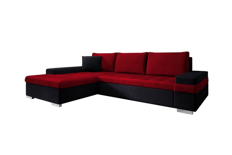 Naoma 3-sits Hörnbäddsoffa Röd - Möbler - Vardagsrum - Bäddsoffor