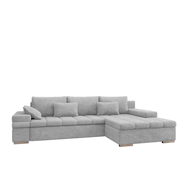 Naoma 4-sits Bäddsoffa divan höger med förvaring - grå - Möbler - Vardagsrum - Bäddsoffor