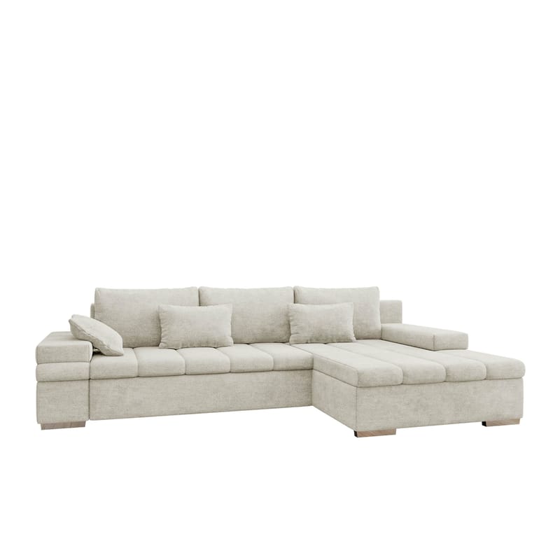 Naoma 4-sits Bäddsoffa divan höger med förvaring