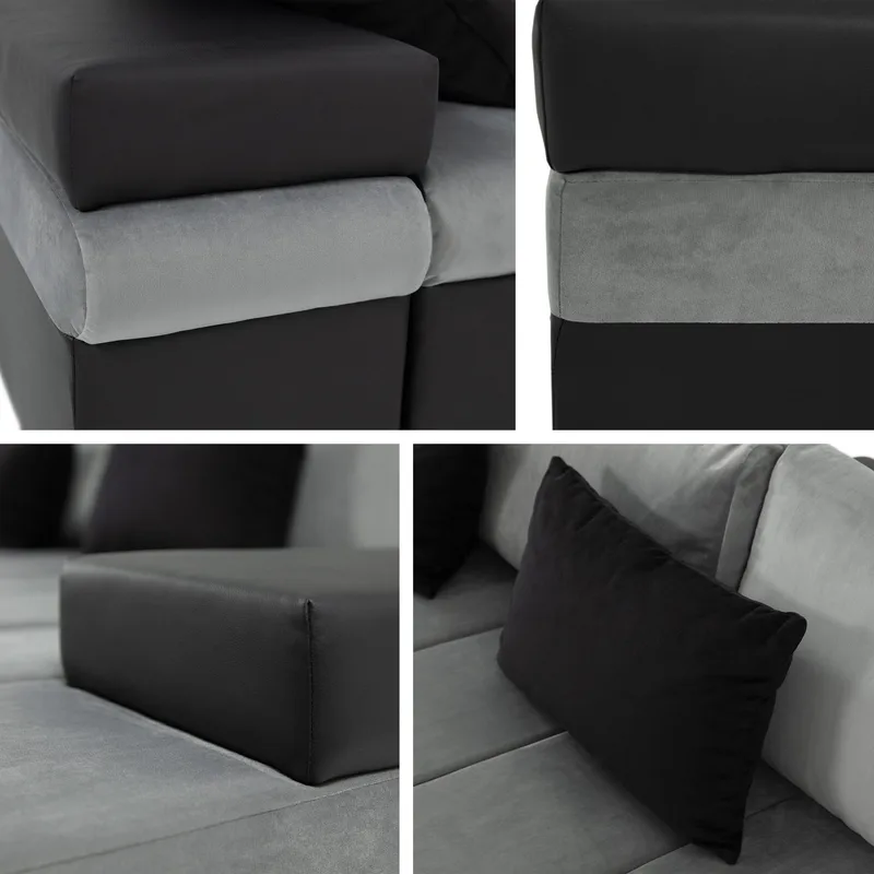 Naoma 4-sits Bäddsoffa divan vänster med förvaring - Möbler - Vardagsrum - Bäddsoffor