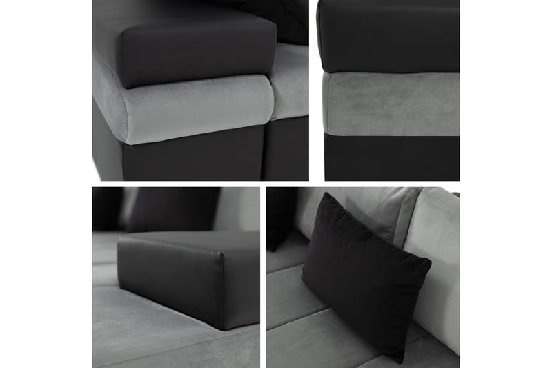 Naoma Bäddsoffa m. Divan 3-sits - Svart - Möbler - Vardagsrum - Bäddsoffor