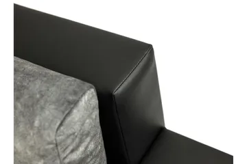 Naoma Bäddsoffa m. Divan 3-sits - Svart/Brun - Möbler - Vardagsrum - Bäddsoffor